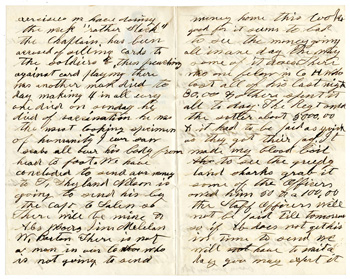 Will Fisher to his mother Camp Stoneman January 12, 1862