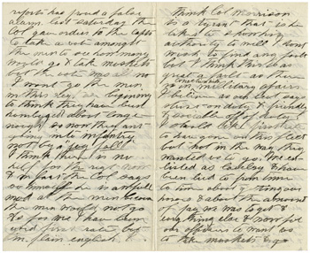 Will Fisher to his mother Camp Stoneman March 21, 1862