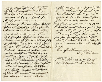 Will Fisher to his mother Jersey City Saturday night, September 20, 1862