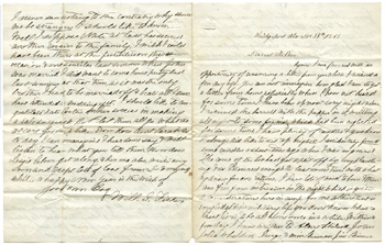Will Fisher to his mother Bridgeport, Alabama December 29, 1863