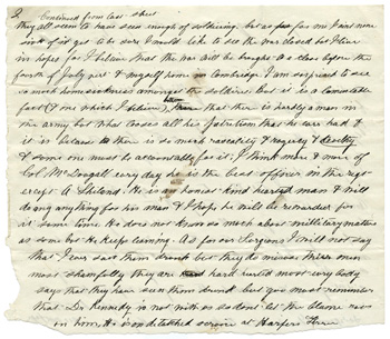 Will Fisher to his mother Fairfax Station, Virginia January 12, 1863