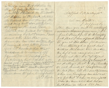 Will Fisher to his brother Stafford C. H. May 10, 1863