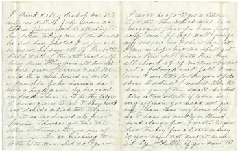 Will Fisher to his mother Stafford C. H. May 19, 1863