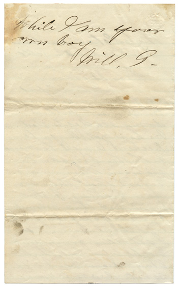 Will Fisher to his mother East Elk River, Tennessee April 27, 1864