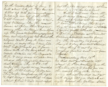 Will Fisher to his mother Camp 4 miles from Savannah, Georgia December 18, 1864 thru January 15, 1865