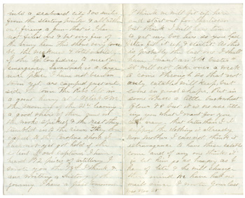 Will Fisher to his mother Savannah, Georgia December 24, 1864