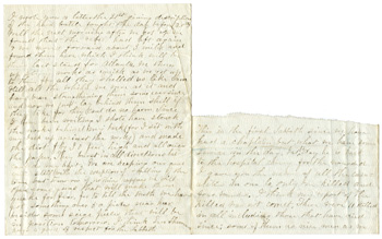 Will Fisher to his mother Near Atlanta Sabbath PM, July 24, 1864