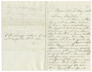 Will Fisher to his mother Cassville, Georgia May 20, 1864