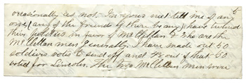 Will Fisher to his mother Atlanta October 20, 1864