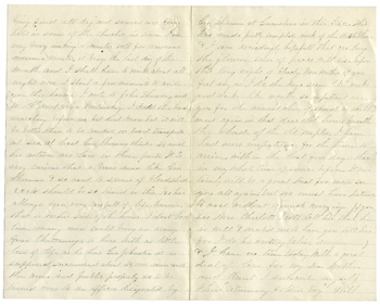 Will Fisher to his mother Raleigh, North Carolina April 29, 1865